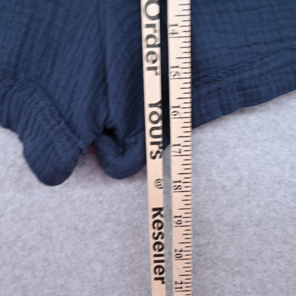 100% Cotton C&C California Blue Gauze Relaxed Lounge Shorts XL High Rise Pocket - Picture 7 of 10